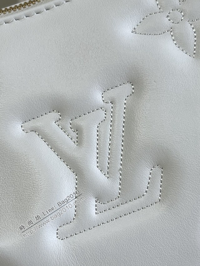 LV專櫃2023新款Over The Moon月亮手袋 M59959白 路易威登Monogram刺繡腋下肩背斜挎女包 dn1198